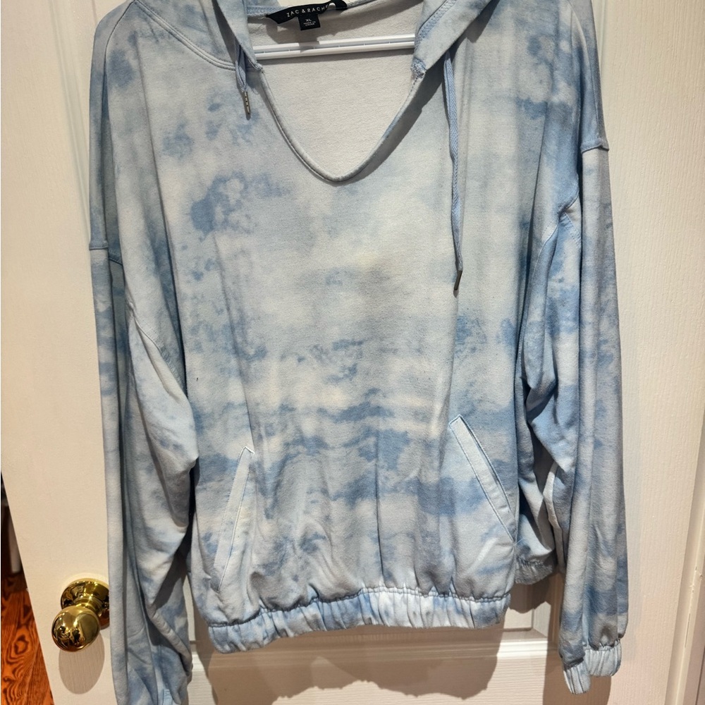 Blue Tie-Dye Women's Hoodie